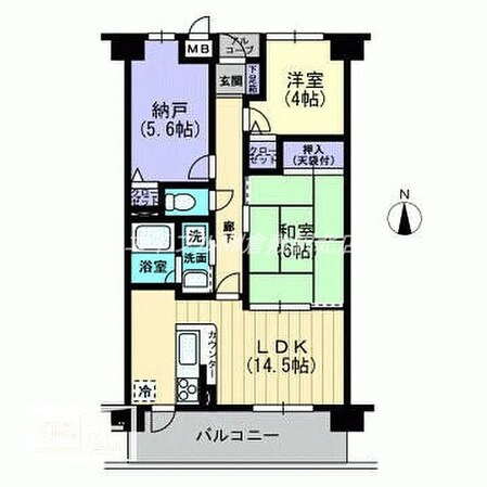 アイシティ倉敷の物件間取画像